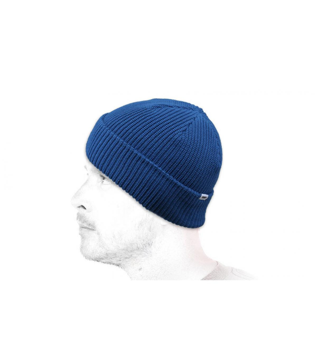 Hellblaue Mütze Obey Bold Organic Beanie blue sapphire